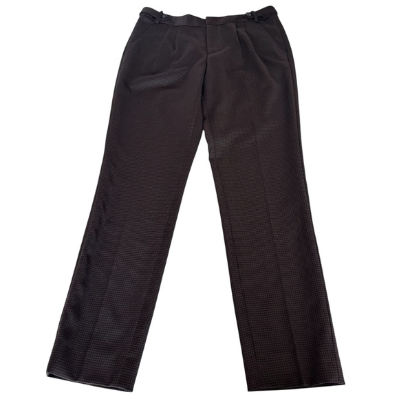 NWOT BROOKS BROTHERS RED FLEECE WOOL BLEND BROWN TWEED TROUSERS SIZE 4 - Picture 2 of 14